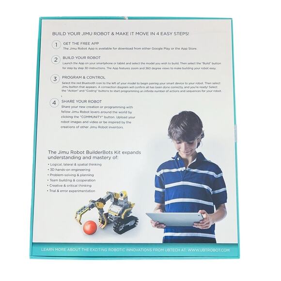UBTECH Jimu Robot BuilderBots Kit - Interactive STEM Robotics Set - Picture 6 of 10